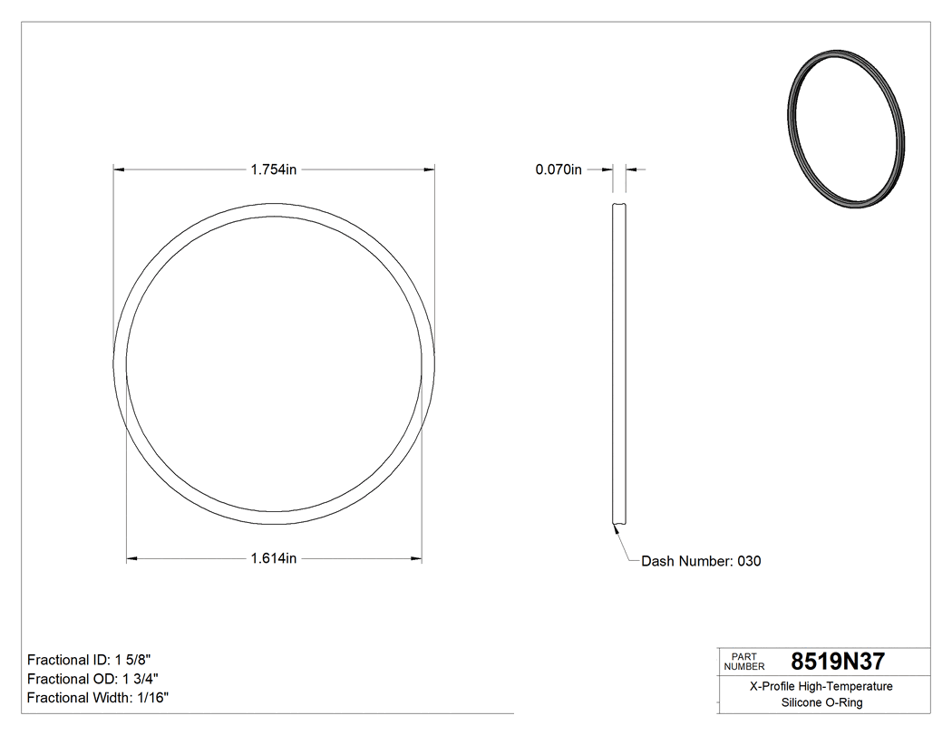 Technical drawing - 8519N37